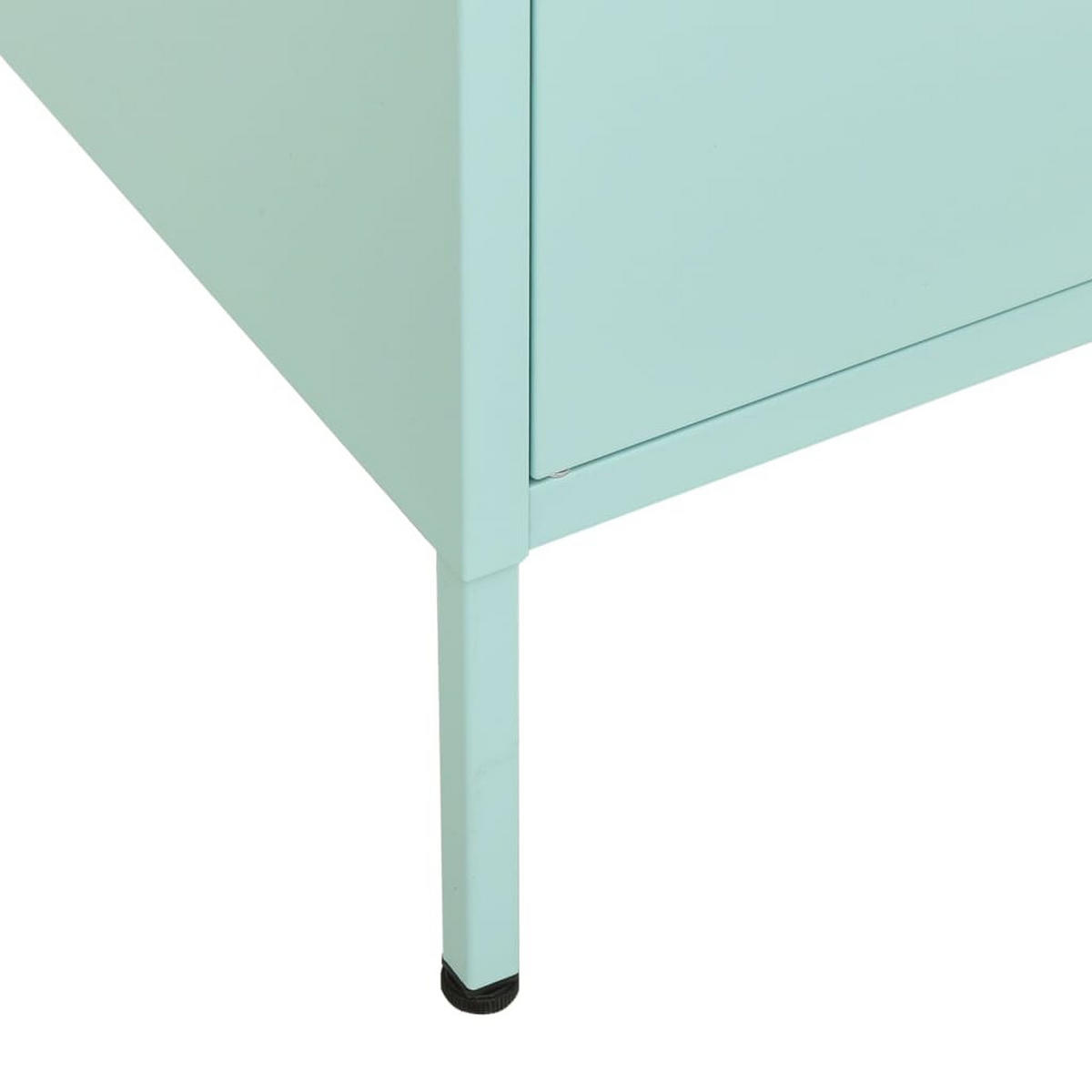 LAGERSCHRANK Minzgrün 80/35/101,5 Cm Stahl - Mintgrün, Metall (80/101.5/35cm) - vidaXL