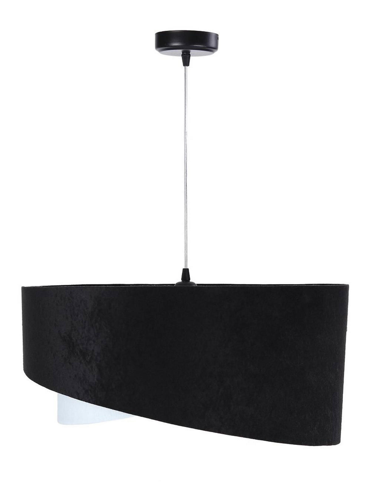 HÄNGELEUCHTE Schwarz 50/23 cm - Weiß, Kunststoff (50/1.3/23cm) - ONZENO