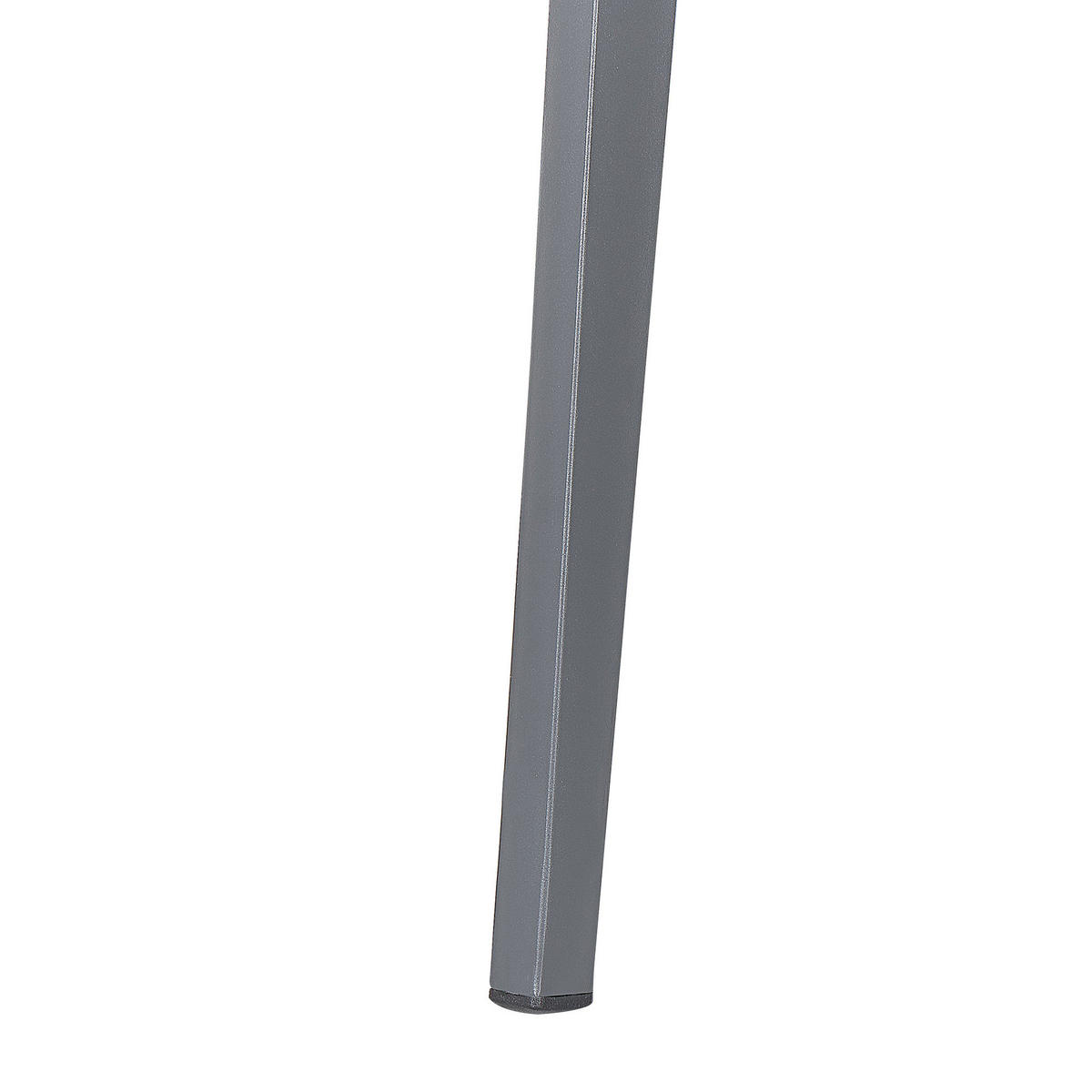 GARTENTISCH Aluminium grau 140/80 cm Mileto - Grau, Metall (80/140/75cm) - Beliani
