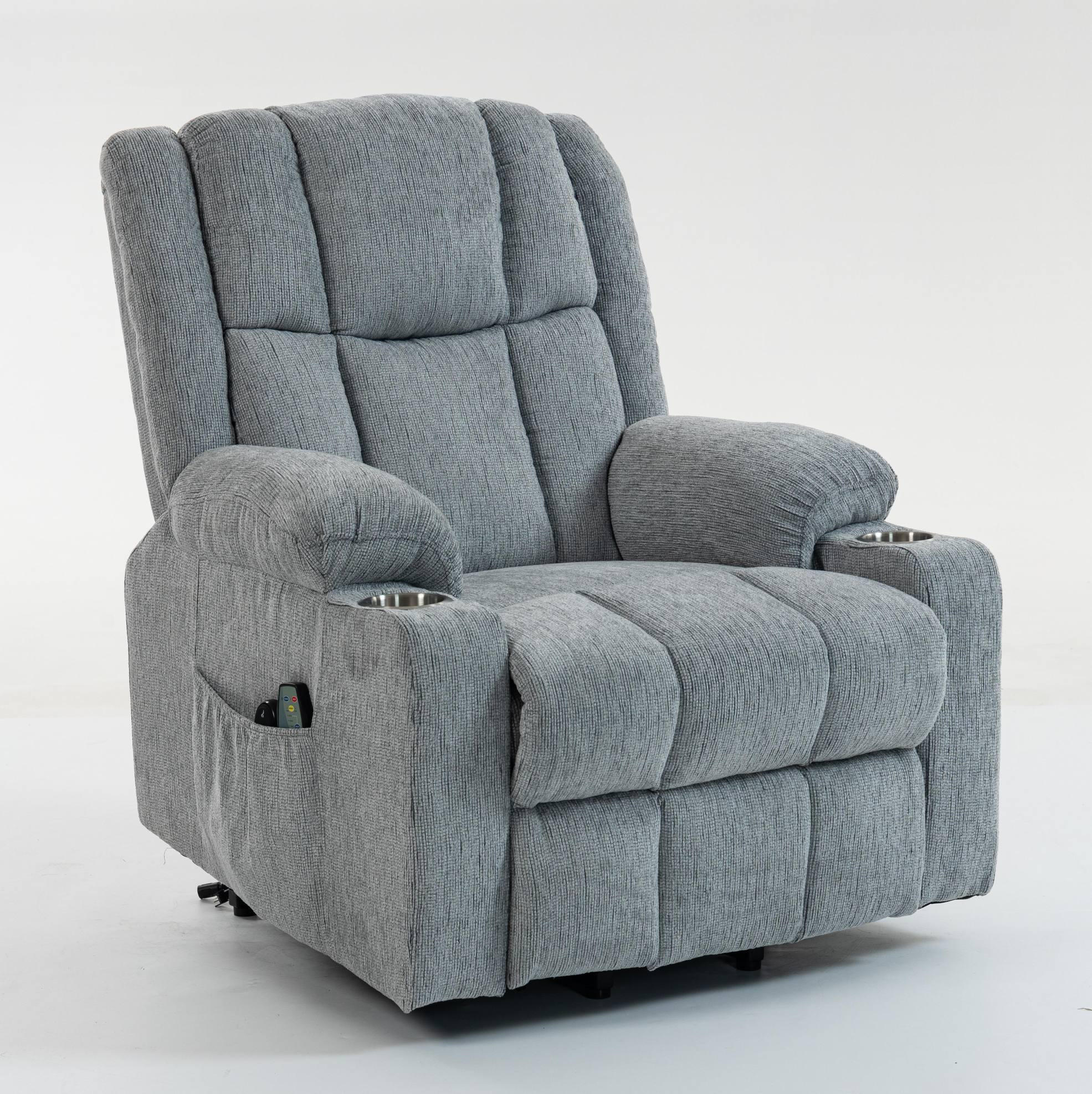 Ivmeu Massagesessel Hellgrau 91x106x84 cm