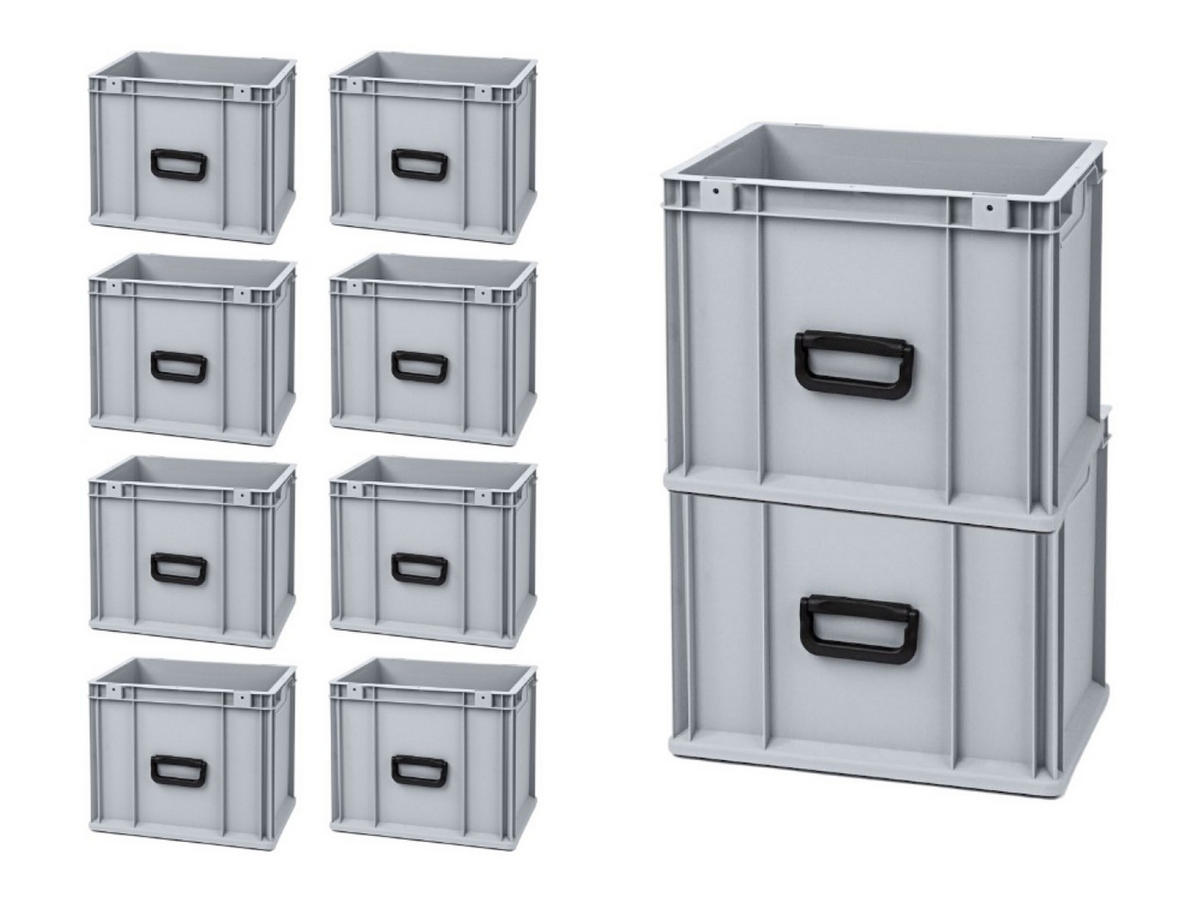 EUROBOX Nextgen Portable Uno 32x30x40cm 30 Liter - Grau, Kunststoff (30/32/40cm) - PROREGAL