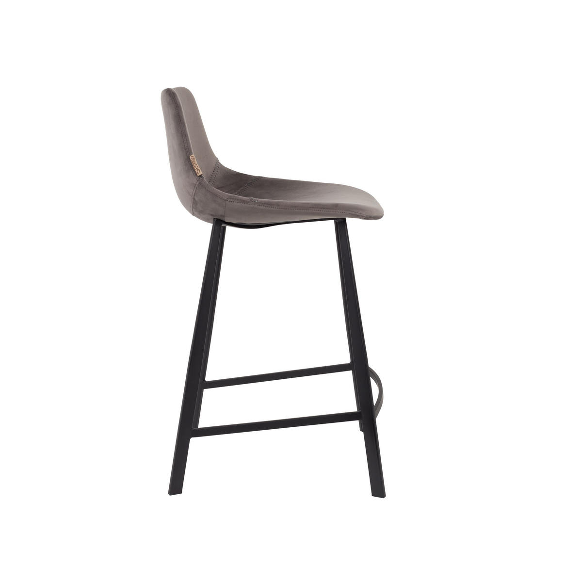 BARHOCKER Franky Rückenlehne 65 cm Grau - 2 er Set - Grau, Textil (45/91/52cm) - Dutchbone