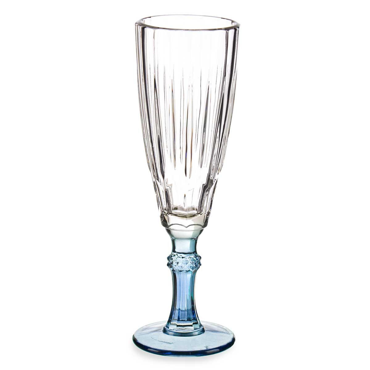 WEINGLAS 170 ml 6er-Set - Blau, Glas (170L) - Vivalto