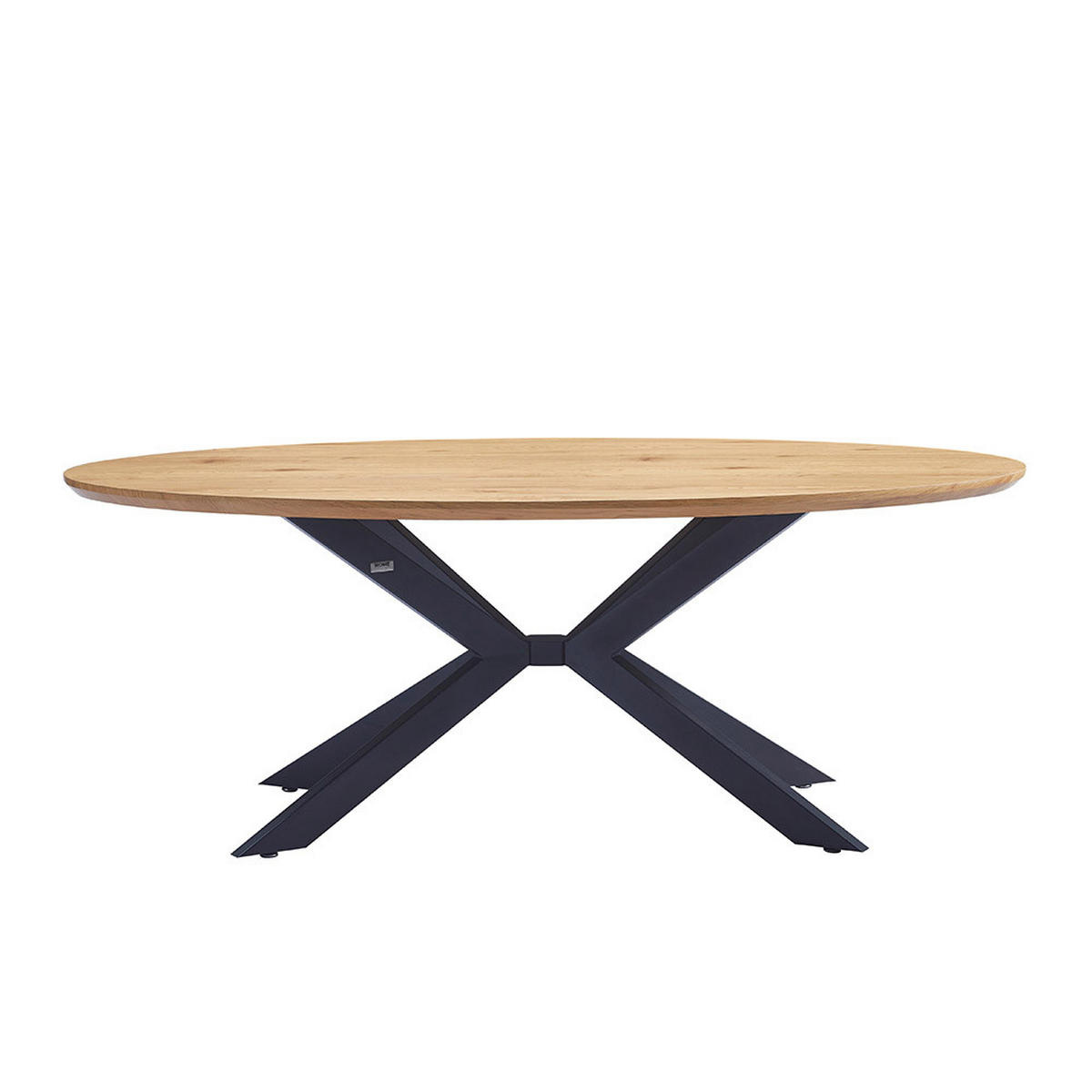 ESSTISCH OVAL AVENTIS - Light Oak, 200 x 120 cm - Hellbraun, Holz (200/120/4cm) - Home Deluxe