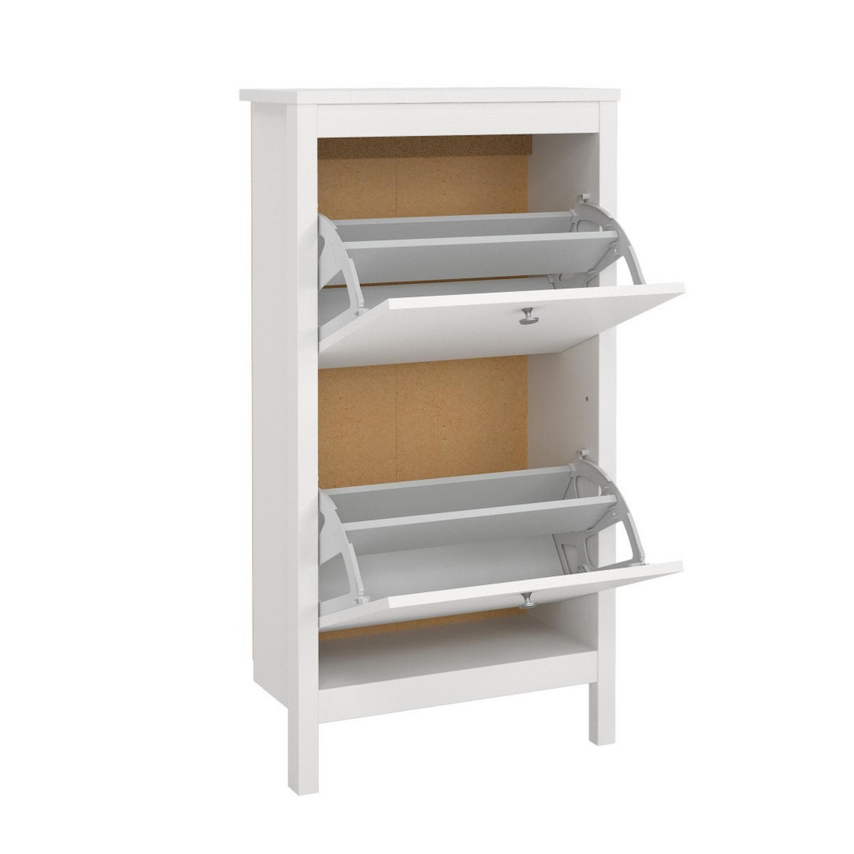 SCHUHSCHRANK, Madrid, Weiß, Holzwerkstoff, 54 x 25 x 103 cm - Weiß, Holzwerkstoff (54/103/25cm) - ebuy24
