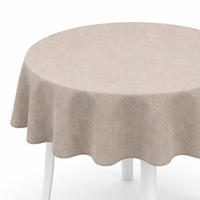 TISCHDECKE Garten Weichschaum Ø140cm - Taupe - Taupe, Kunststoff (140/140cm) - Bestlivings