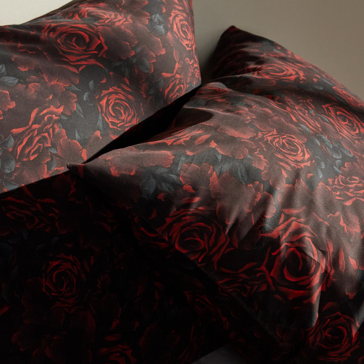 BETTWÄSCHE Estillo - Dunkelrot, Textil (160/200cm) - home&you