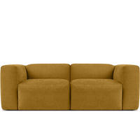 2-SITZER-MODULSOFA BUFFO mit extrem weicher und bequemer Sitzfläche, Gewebestoff, Honig - Honig, Textil (210/73/96cm) - KONSIMO®
