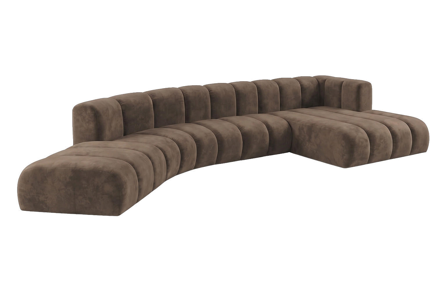 Kaiser Möbel Ecksofa Braun 445x179 cm