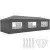 PAVILLON Miramas,wasserdicht,grau - Grau, Kunststoff (300/250/900cm) - tectake