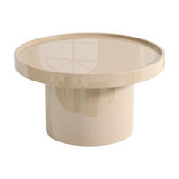 COUCHTISCH - 80 cm x 80 cm - Holz, Platte - Beige SYBEVA - Beige, Holz (80/80/40cm) - Vente-Unique