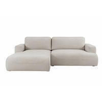 ECKSOFA LUNA mit Bettkasten und Schlaffunktion, Grau - Grau, Textil (195/271cm) - KS Home Concept