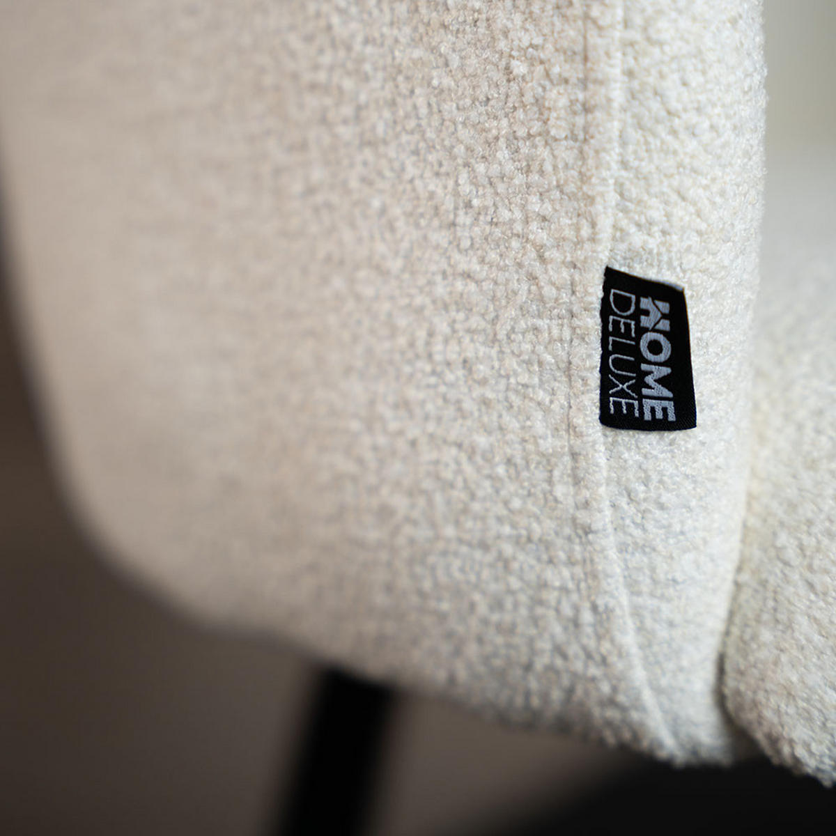 ESSZIMMERSTUHL CELESTE - 2, Bouclé Weiß - Weiß, Kunststoff (60/77/60cm) - Home Deluxe