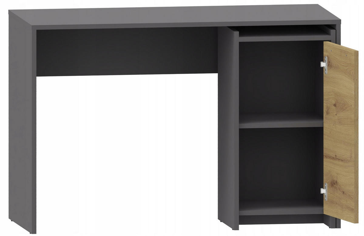 SCHREIBTISCH ALTIVO 110 Anthrazit 110/50/74 cm - Anthrazit, Holzwerkstoff (50/110/74cm) - Matkam Möbel