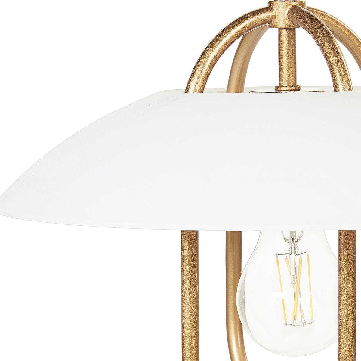 HÄNGELEUCHTE Nattai 7/76/121 cm - Goldfarben, Metall (7/76/121cm) - Beliani