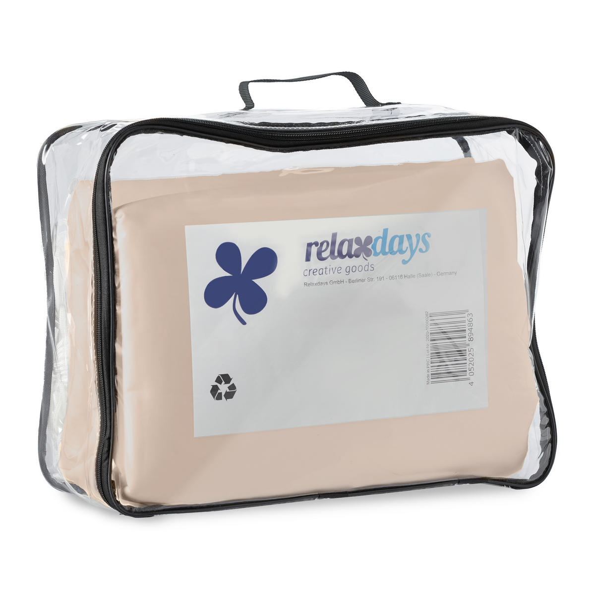 MARKÍZA - béžová, kov/textil (350/350cm) - Relaxdays