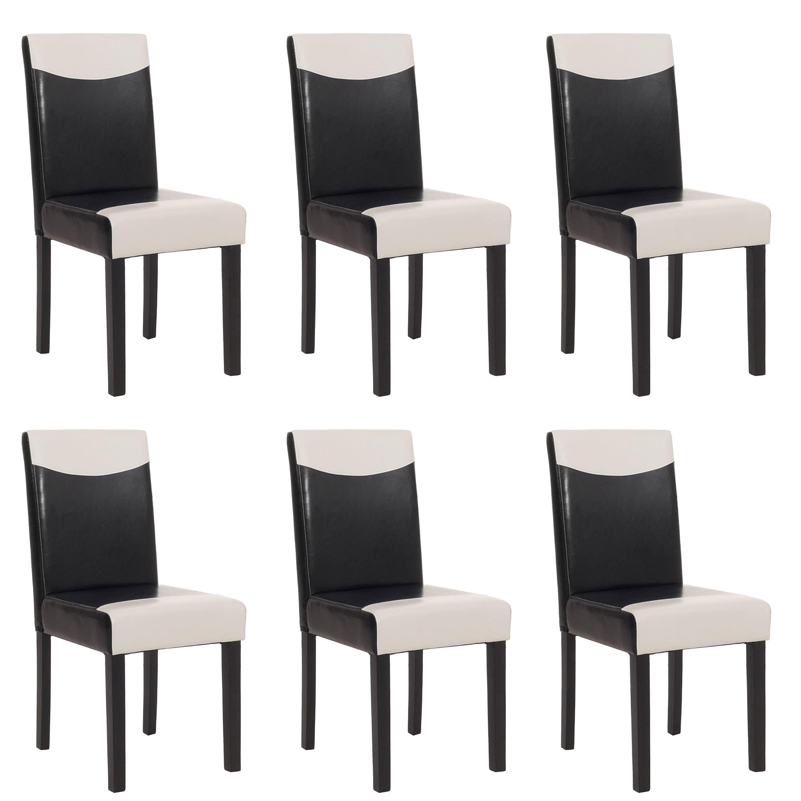 Chefgastro Esszimmerstuhl Weiß 43x90x56 cm