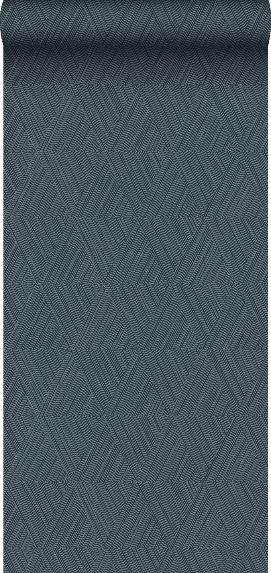 TAPETE 3D-Muster 53 cm x 10.05 m - Blau, Papier (53/1000cm) - Origin Wallcoverings