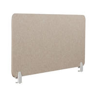 SCHREIBTISCHTRENNWAND Beige 120x1x50 Split - Beige, Kunststoff (1/120/50cm) - Beliani
