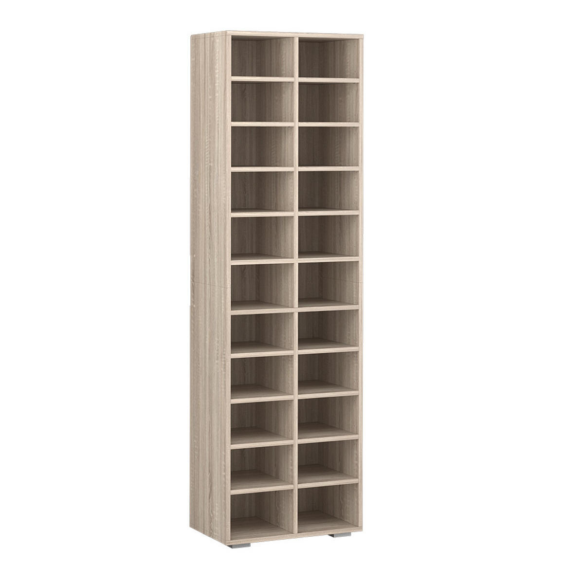 SCHUHSCHRANK Paris Sonoma 52.4 x 183.3 cm 22 Fächer - Sonoma Eiche, Holzwerkstoff (52.4/183.3/33.3cm) - Vicco