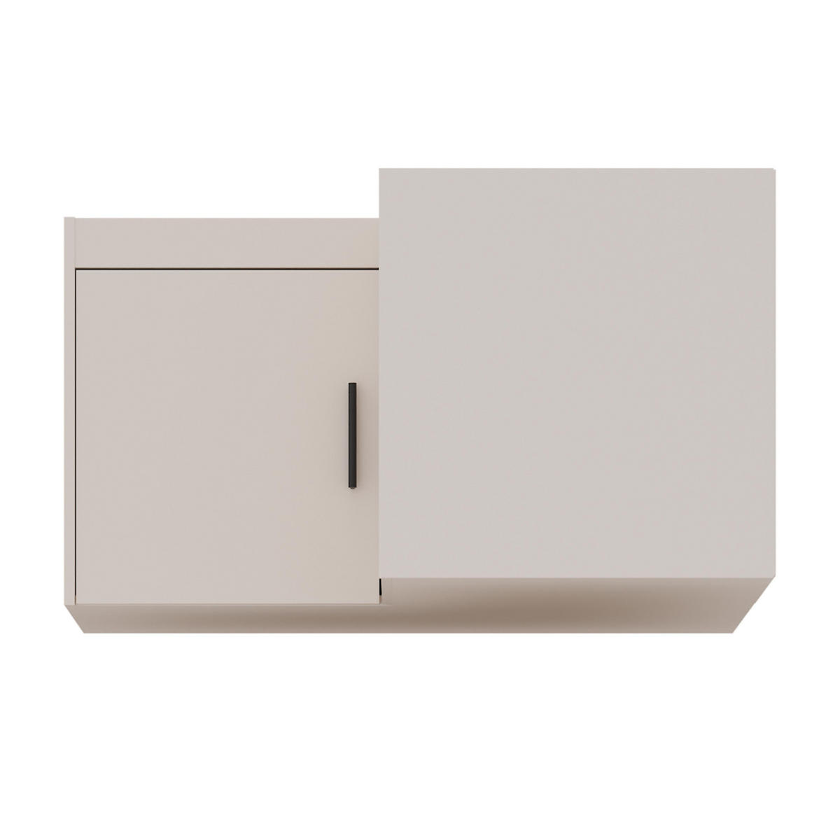 AUFSATZSCHRANK Storicos Beige 97,8/55/97,8 cm - Modern, ideal für Ecken - Beige, Holzwerkstoff/Kunststoff (97.8/55/97.8cm) - AX Living