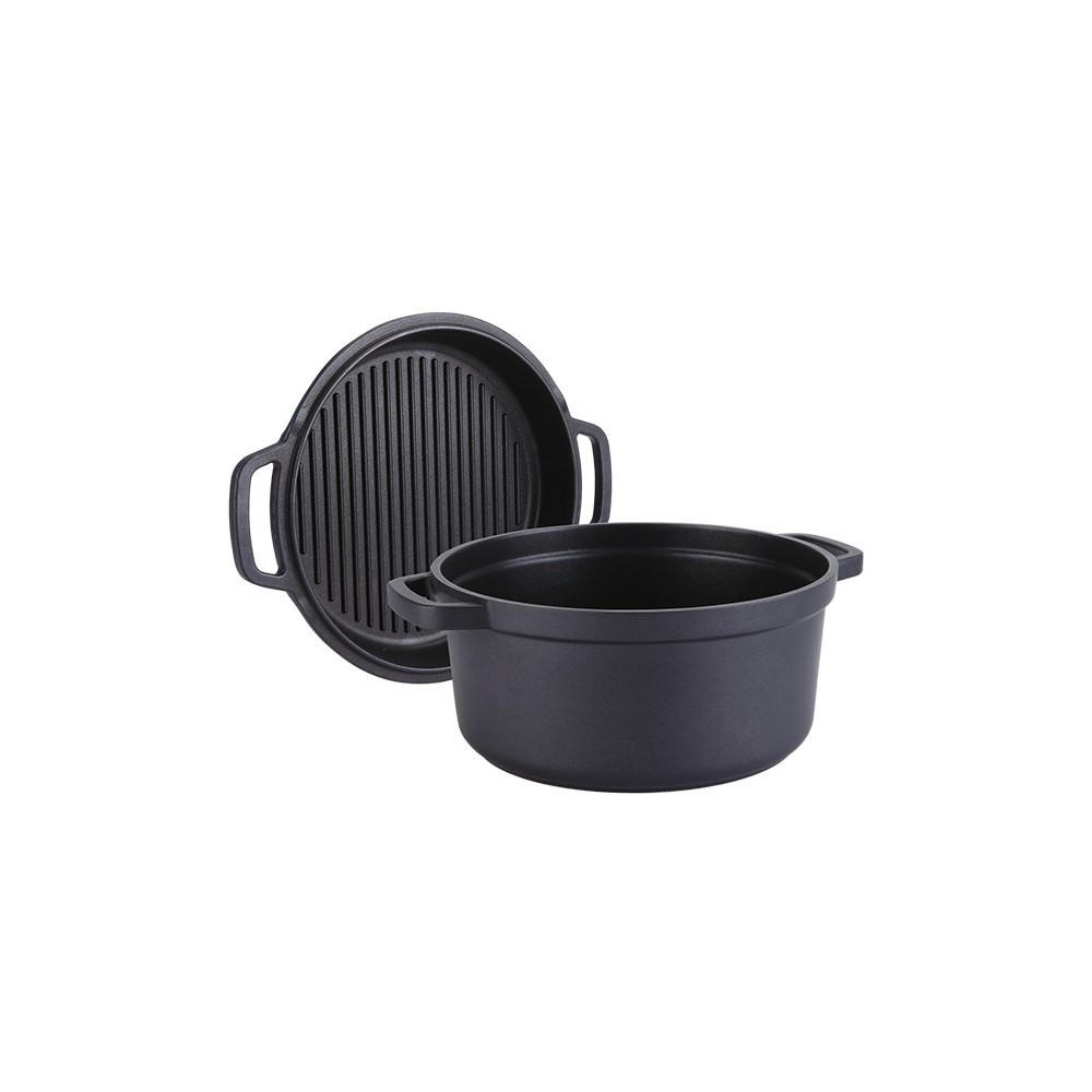 TOPF Schwarz 32/25/12 cm MR4132 - Schwarz, Metall (25cm) - Maestro 