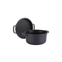 TOPF Schwarz 32/25/12 cm MR4132 - Schwarz, Metall (25cm) - Maestro 
