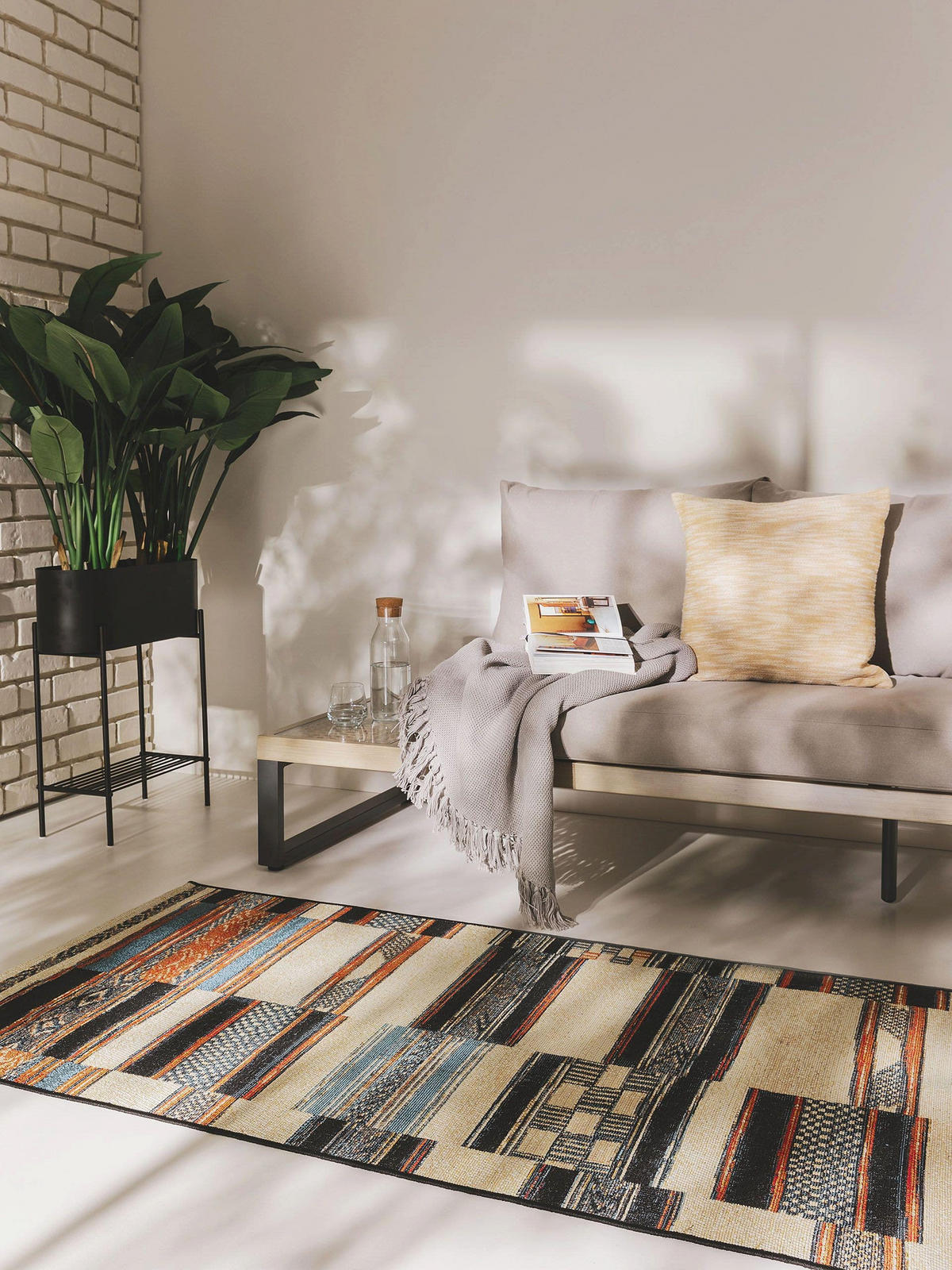 Outdoorläufer Artis Multicolor 80x250 cm - Multicolor, Textil (80/250cm) - benuta Nest