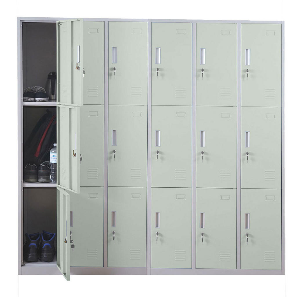 Thumbnail - MCW Schliessfach, Grün, Metall, 180x180x50 cm, Garderobe, Garderobenschränke, Garderobenschränke