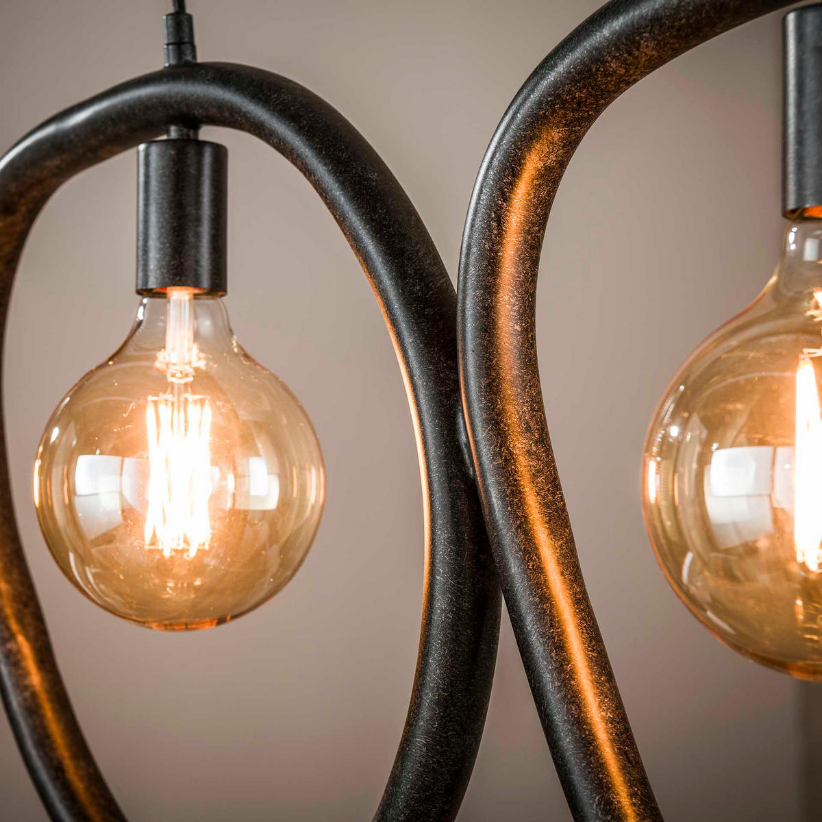 HÄNGELEUCHTE Pebble Schwarz 8/140/150 cm - Schwarz, Metall (8/140/150cm) - Hoyz Collection