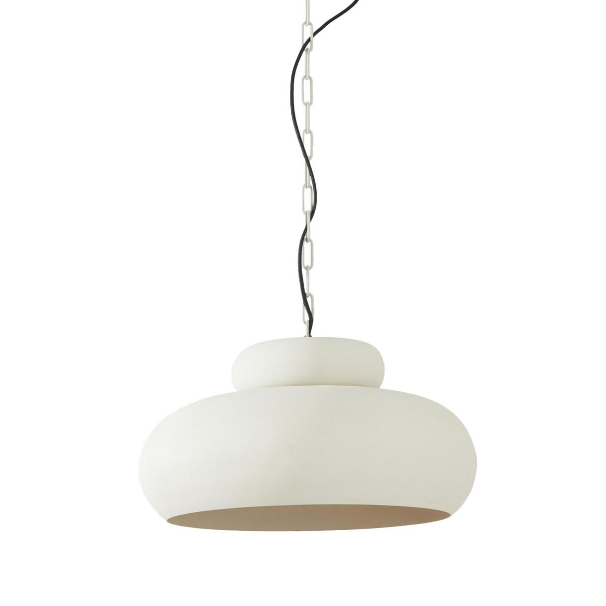 HÄNGELAMPE Neiva Weiß 46/46/30 cm - Weiß, Metall (46/46/30cm) - Light & Living