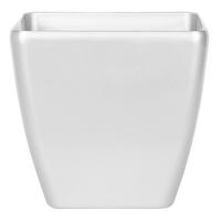 BLUMENTOPFSILBERQUADRATISCH 35/35/34cm Astras - Silberfarben, Stein (34cm) - Beliani