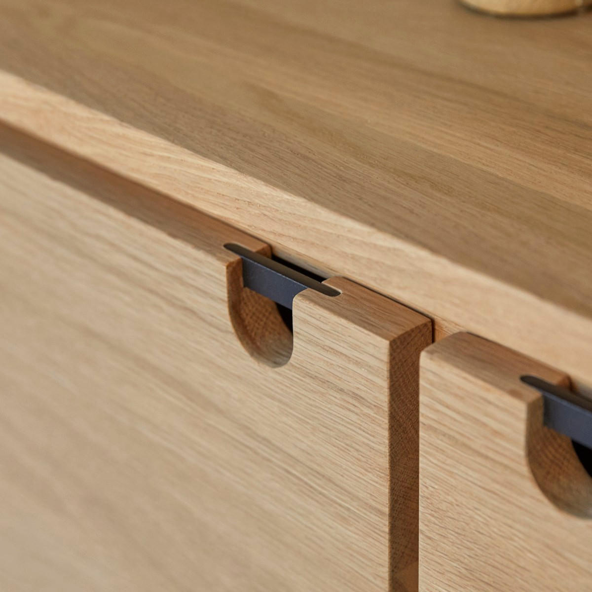 SIDEBOARD Jonàk Natur aus Eiche - Naturfarben, Holz (145/76/45cm) - Tikamoon