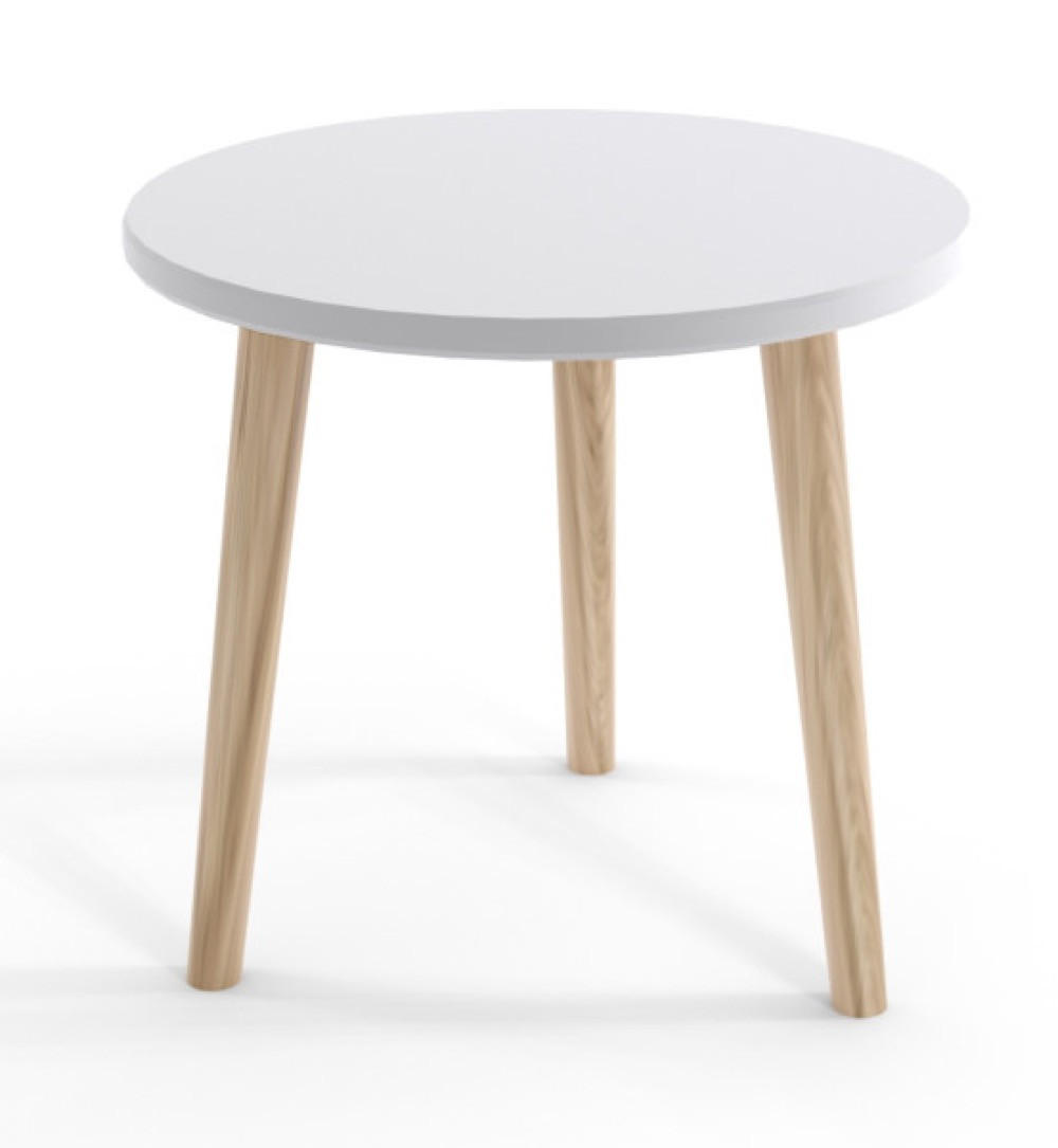 TISCH Weiß Boho Rund - Weiß, Holzwerkstoff (68/67/49cm) - Sepro Meble
