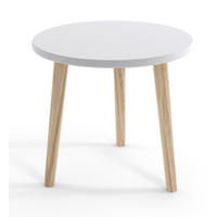 TISCH Weiß Boho Rund - Weiß, Holzwerkstoff (68/67/49cm) - Sepro Meble