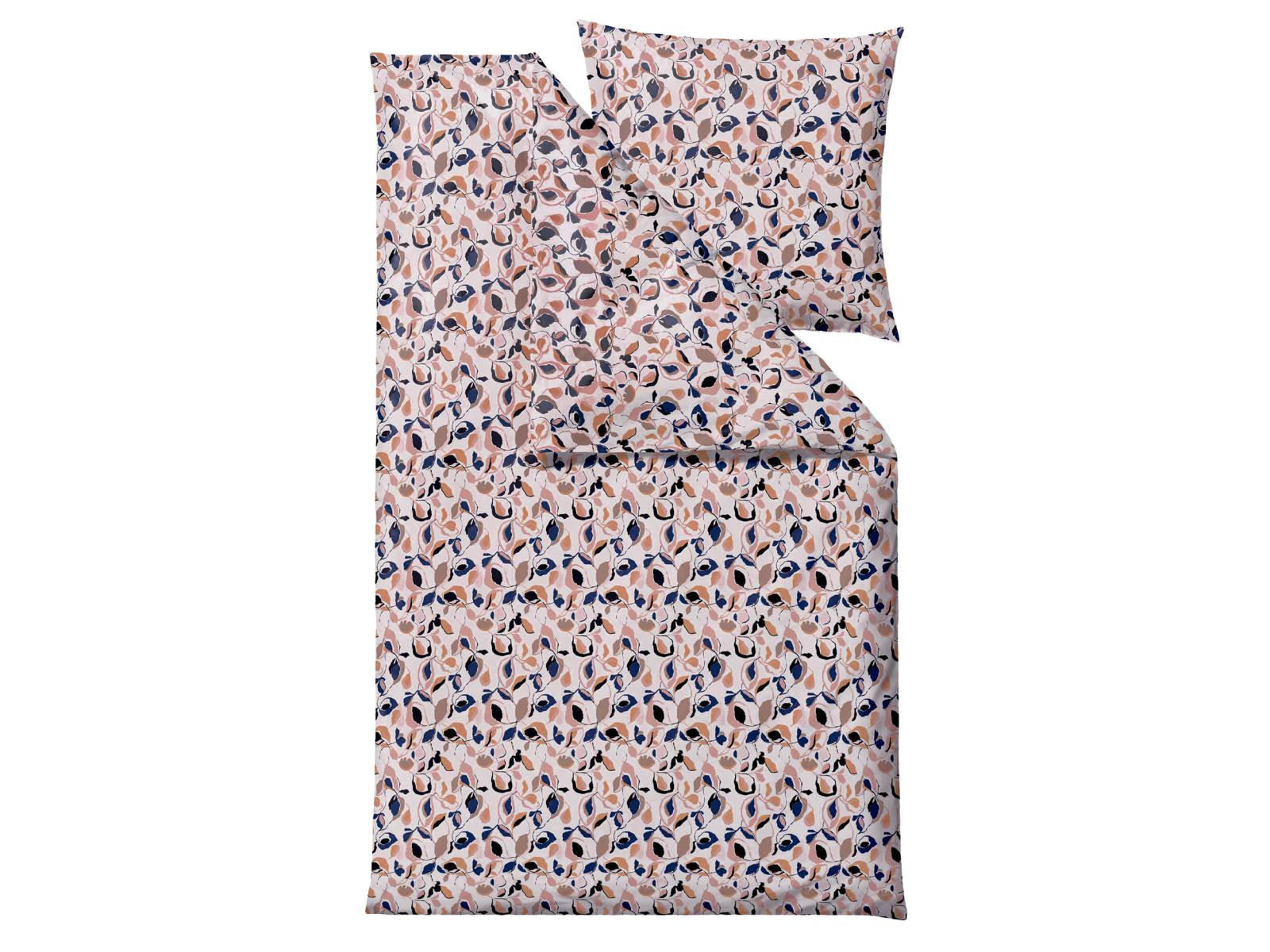 BETTWÄSCHE Abstract beige 135/200 cm Bio-Baumwolle - Rosa, Textil (135/200cm) - Södahl