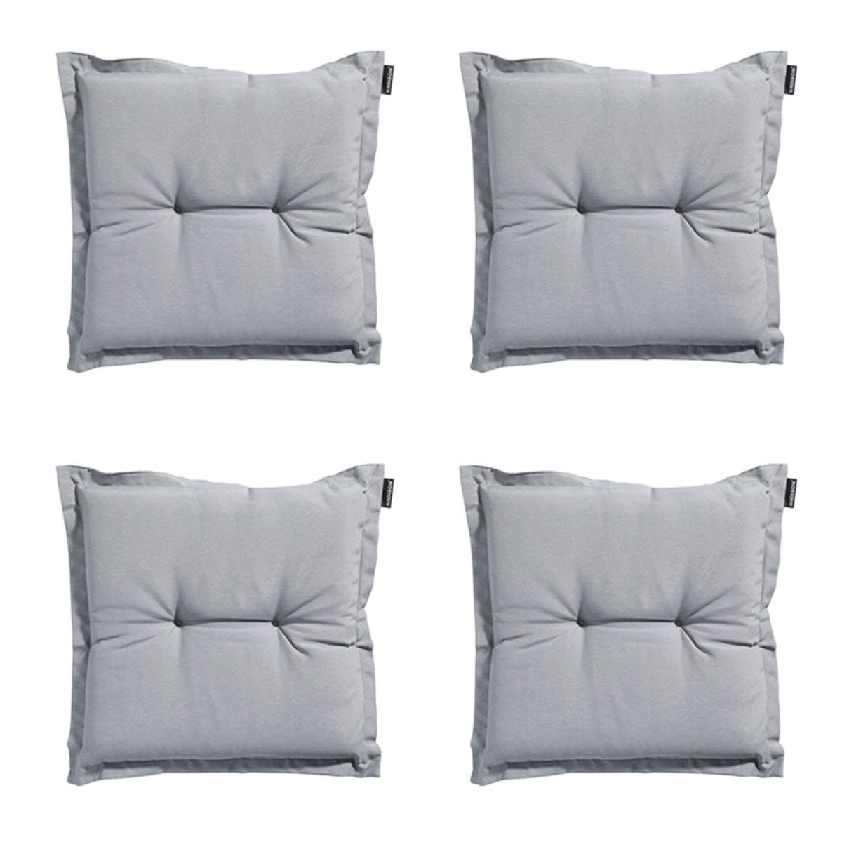 SITZKISSEN Panama 50/50 cm 4er-Set - Hellgrau, Textil (50/5/50cm) - Madison
