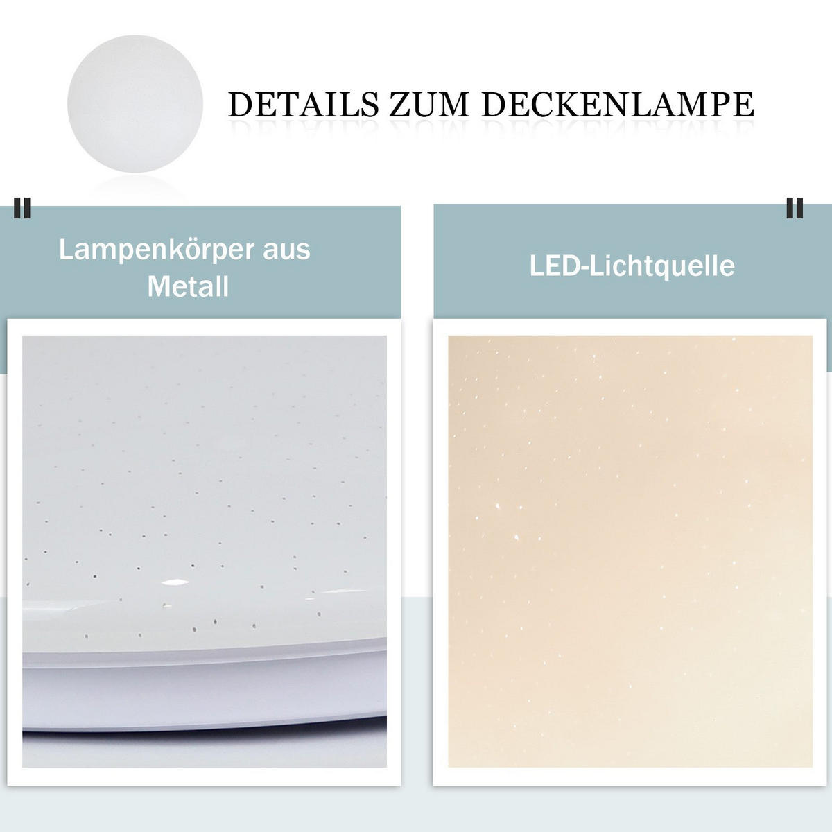 LED-2 DECKENLEUCHTE brot 4000K - Neutrallicht 17/17/7 cm - Weiß, Metall (17/17/7cm) - Nettlife