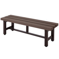 ALU GARTENBANK Braun - Braun, Metall (120/40/34cm) - MCW