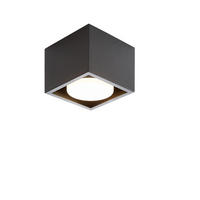 LED-DECKENLEUCHTE Harmonie 1-flammig 10/10/8 cm - Schwarz, Metall (10/10/8cm) - Nettlife