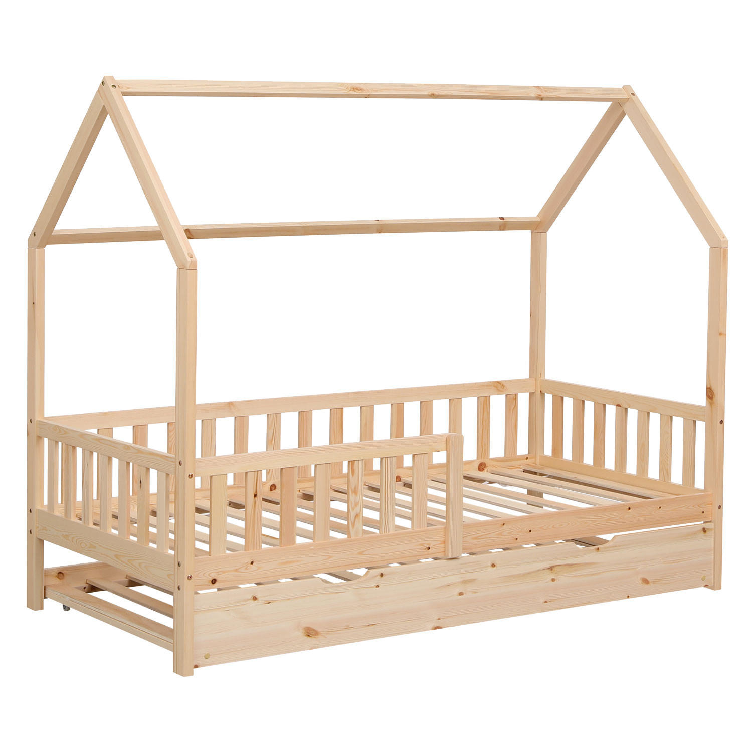 KINDERBETT Marceau Holz 190/90 cm - Braun, Holz - Happy Garden