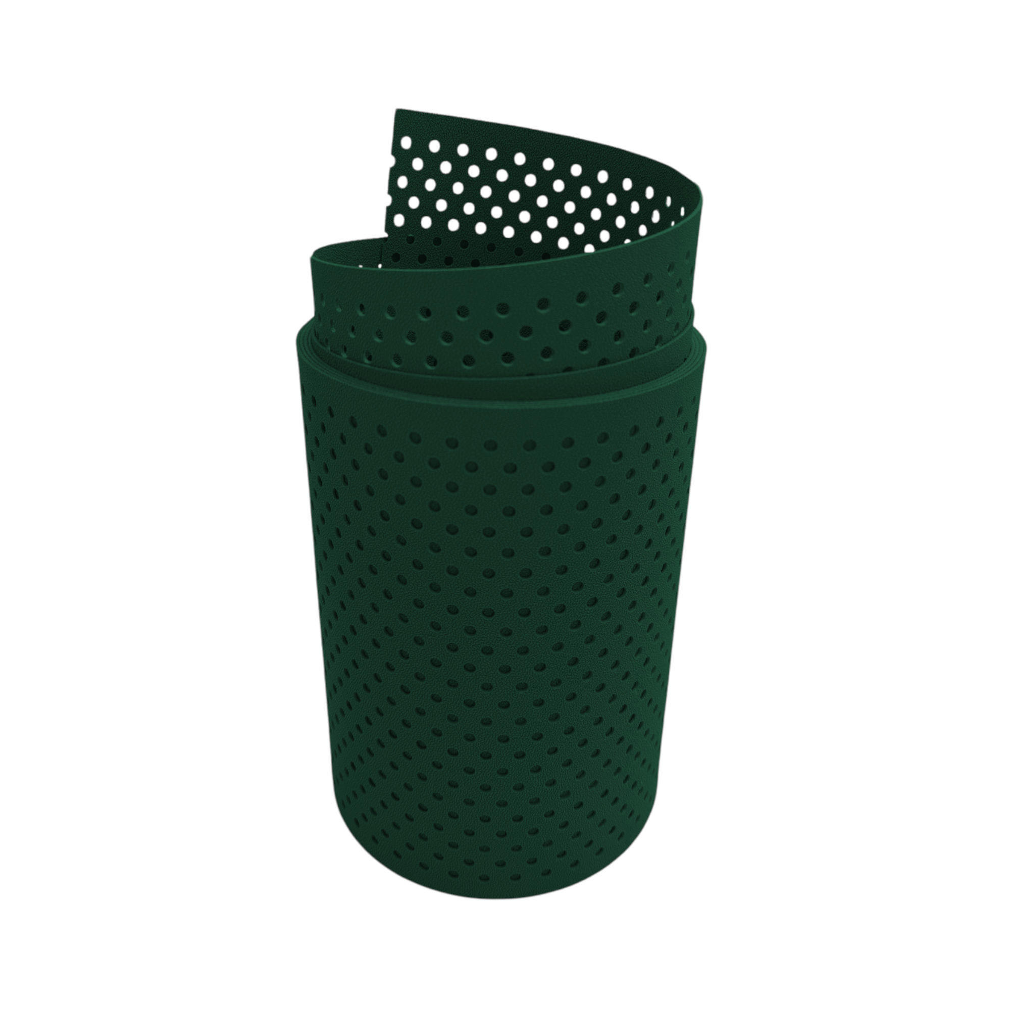 SICHTSCHUTZSTREIFEN PP Premium Gelocht 15 Prozent Streifen Grün 2,55m - Grün, Kunststoff (255/19cm) - ZAUN|ZU
