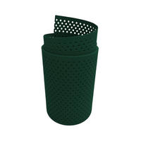 SICHTSCHUTZSTREIFEN PP Premium Gelocht 15 Prozent Streifen Grün 2,55m - Grün, Kunststoff (255/19cm) - ZAUN|ZU