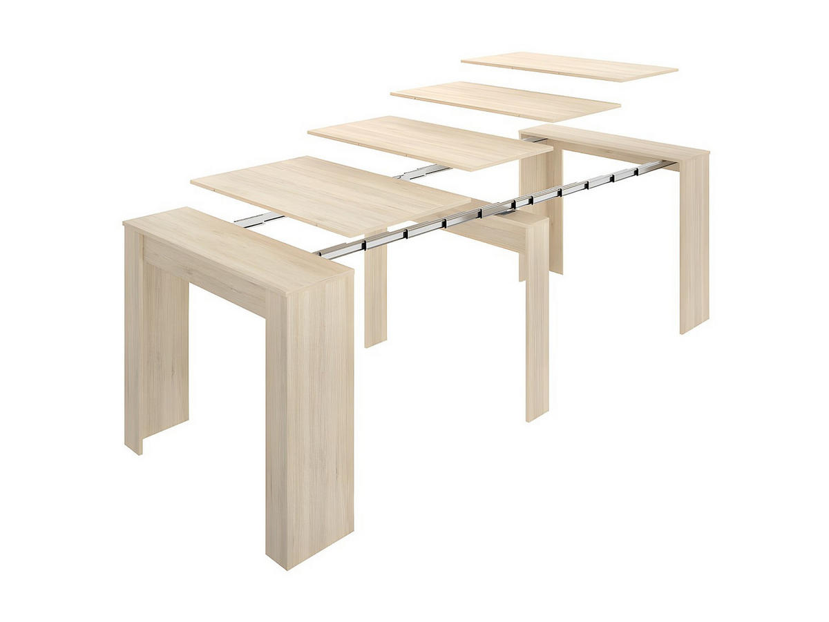 KONSOLENTISCH - Holz, Platte - Naturfarben Hell - Naturfarben, Holz (90/54/77cm) - Vente-Unique