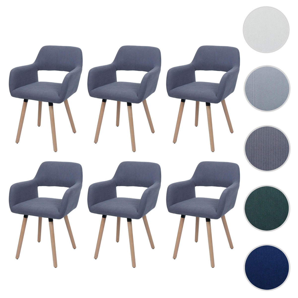 ESSZIMMERSTUHL Grau - Grau, Textil (56/80/53cm) - MCW