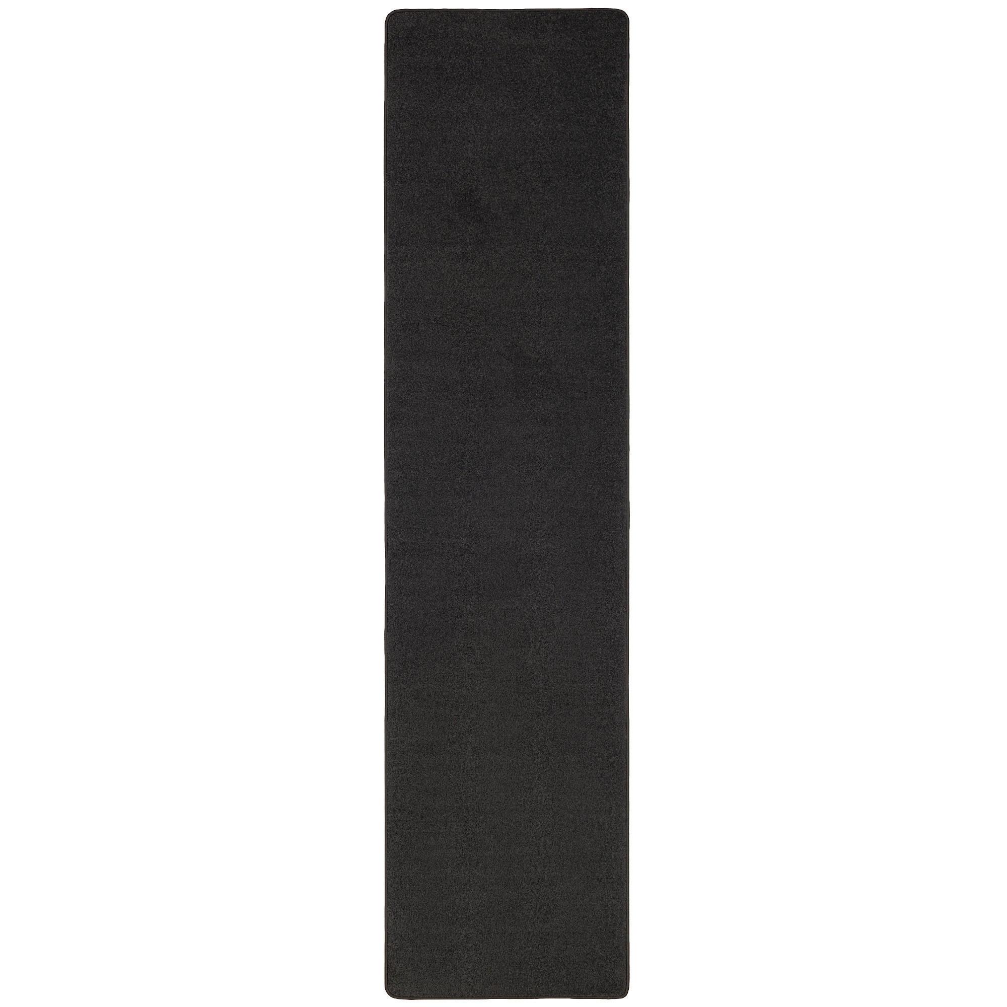 TREND VELOURS LÄUFER TEPPICH JOY - Schwarz, Textil (80/320cm) - Snapstyle
