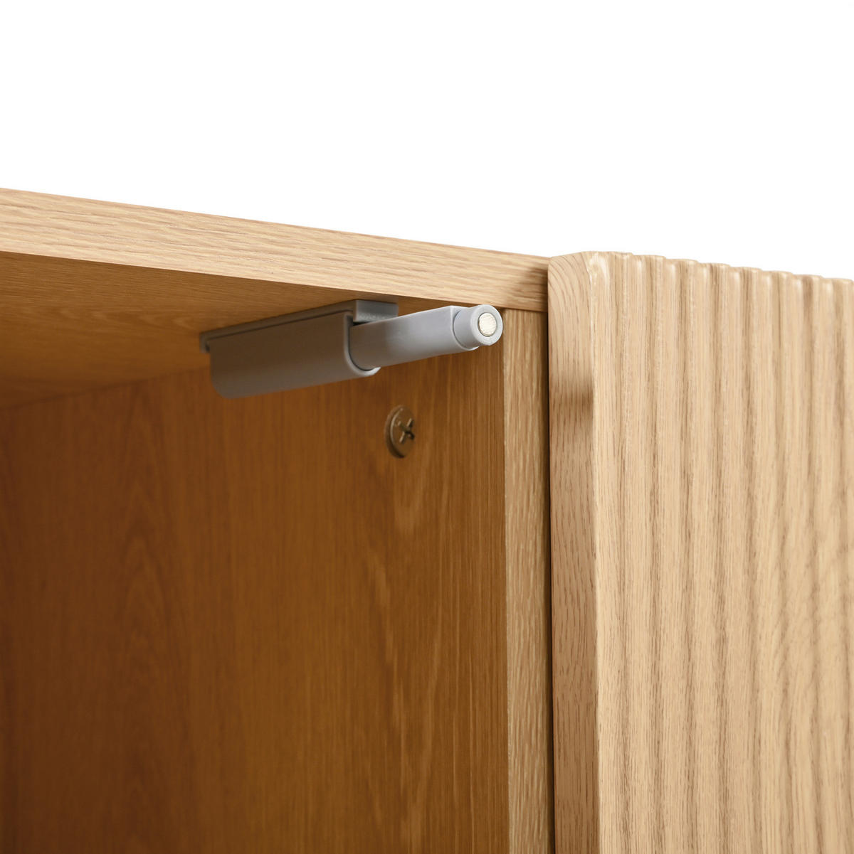SIDEBOARD 115.5/40/76 cm Natur aus MDF mit geometrischer Struktur - Naturfarben, Holzwerkstoff (40/76/115.5cm) - OKMYHOME