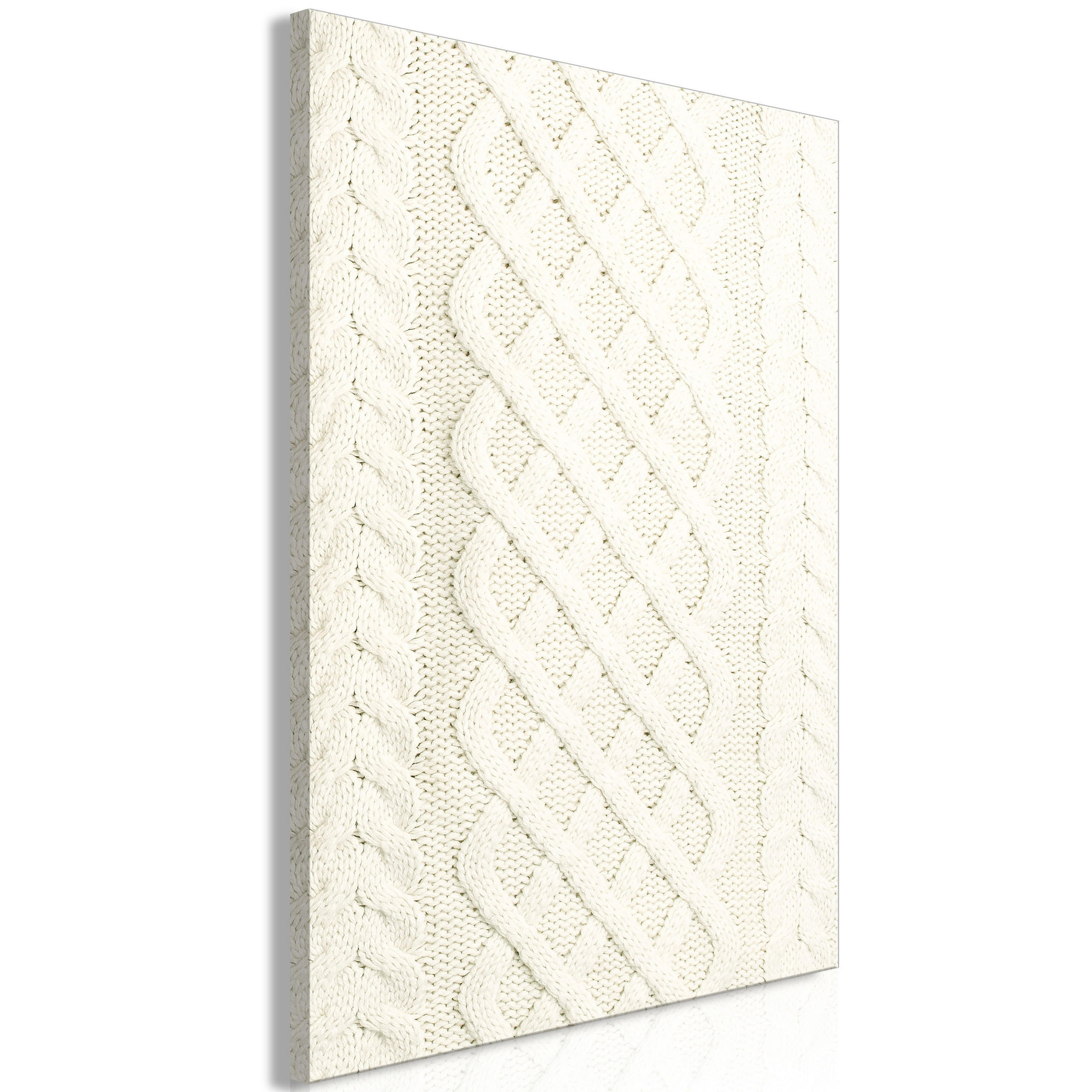 KUNSTDRUCK Weiß 40/60 cm - Weiß, Textil (40/60cm) - KUNSTLOFT