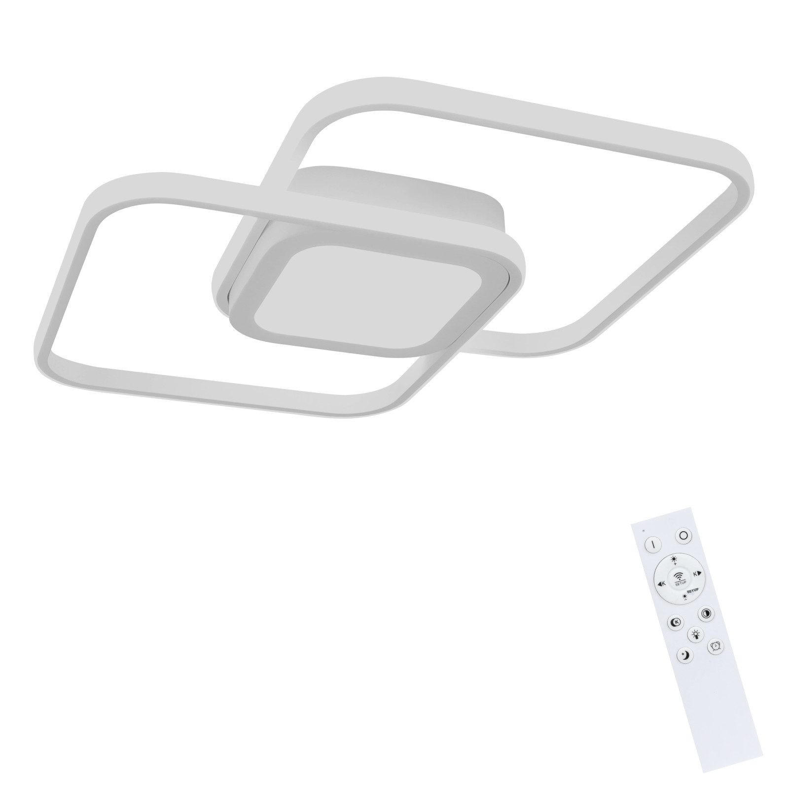 LED-DECKENLEUCHTE Schildhag 50.0/4.7/38.79 cm - Weiß, Metall (38.79/50/4.7cm) - ZMH