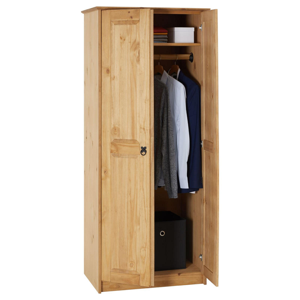 KLEIDERSCHRANK BARRIO natur - Naturfarben, Holz (73/175/50cm) - CARO-Möbel
